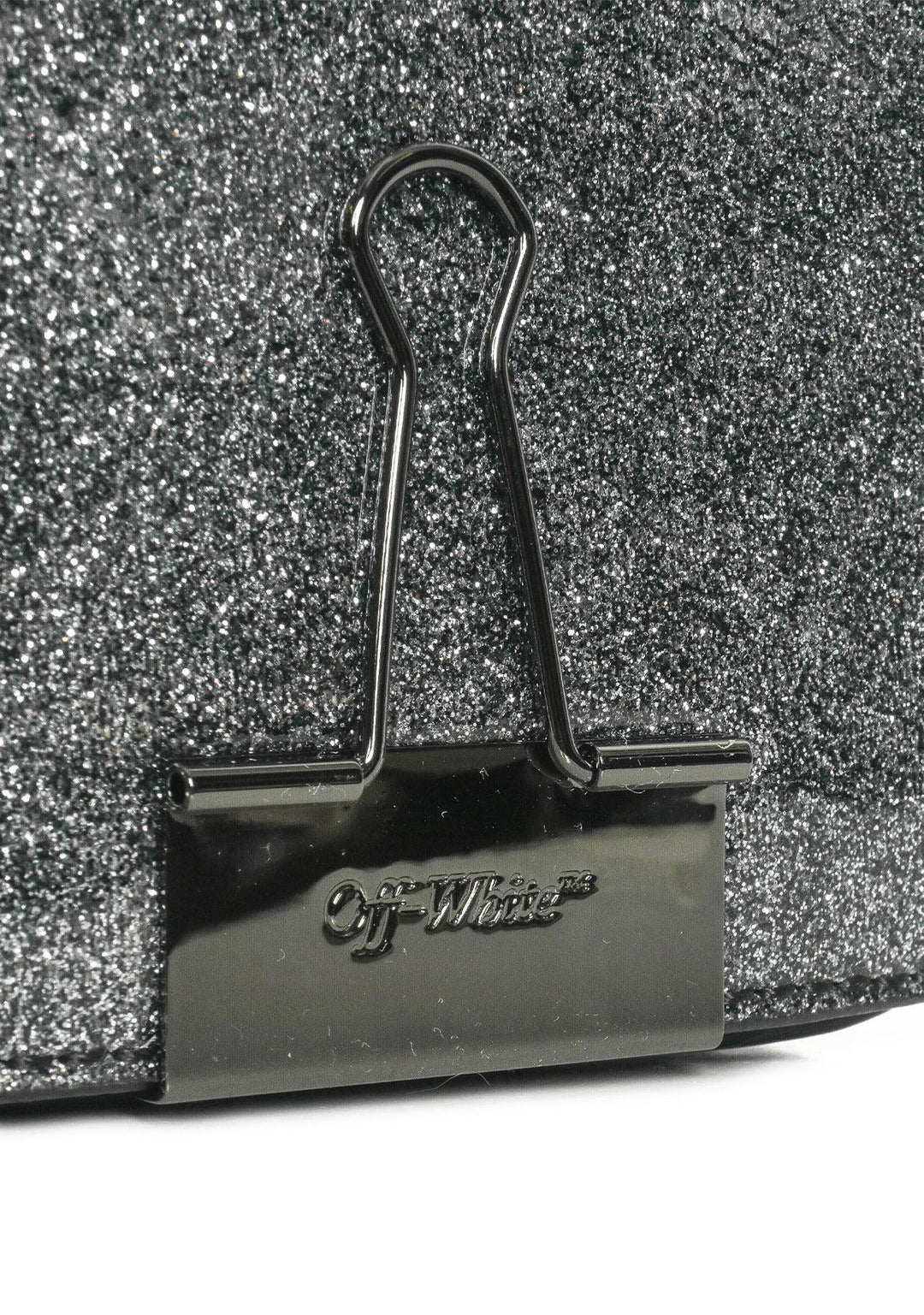 Off White Glitter Baby Flap Bag