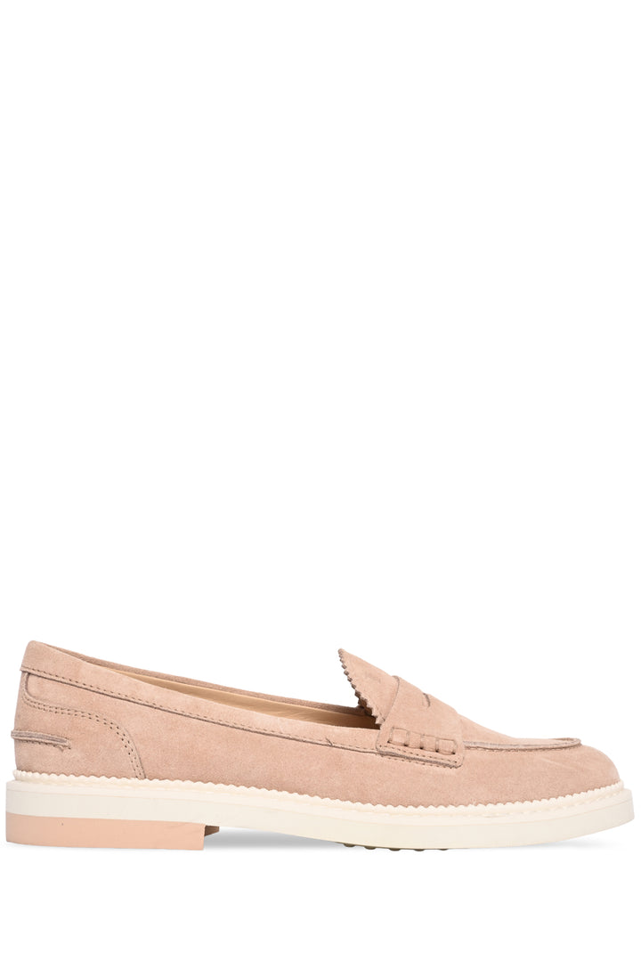Tod's Size 39 Suede Penny Loafers