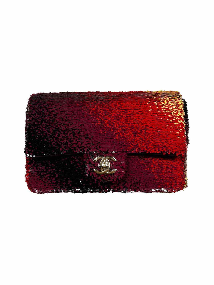 Chanel Sunset Shaded Sequins Mini Flap