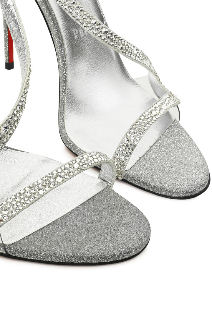 Christian Louboutin Size 39 Glitter Rosaline Strass Sandals