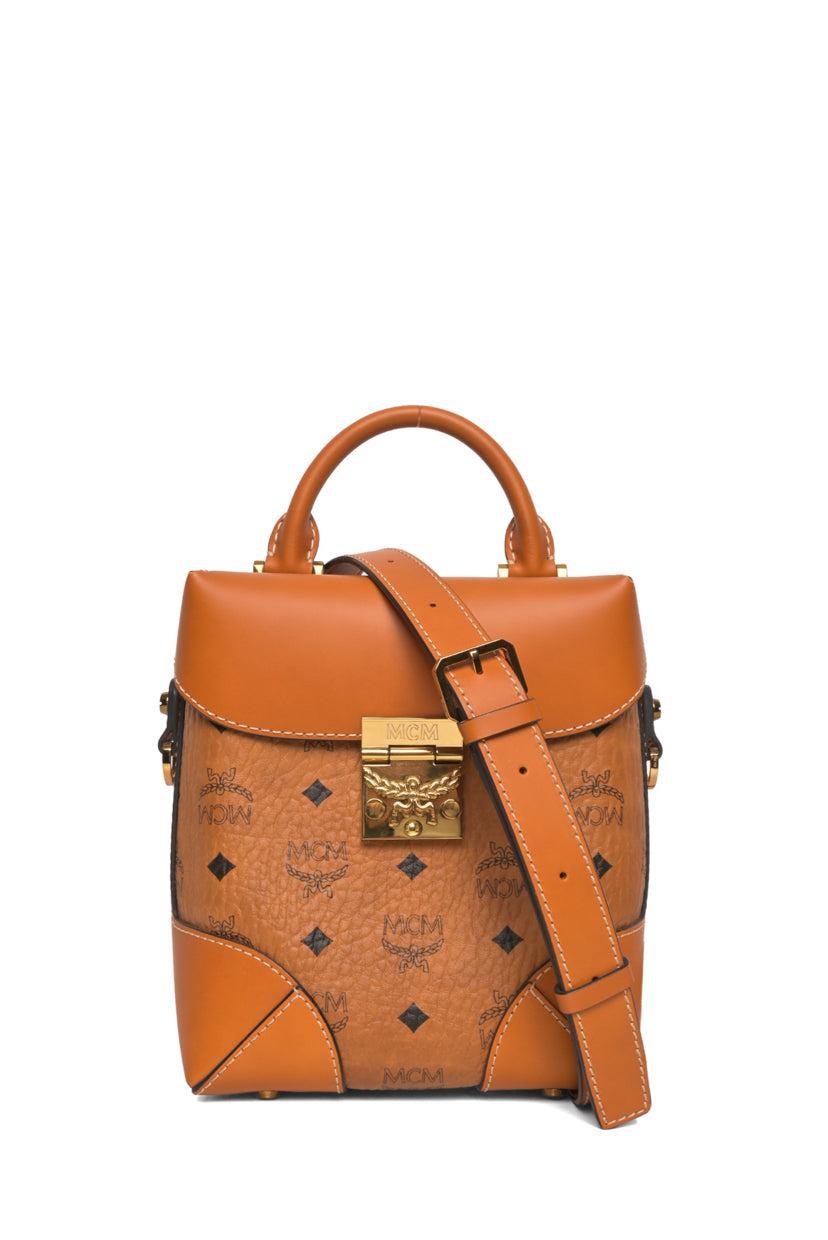 MCM Soft Berlin Visetos North/South Crossbody