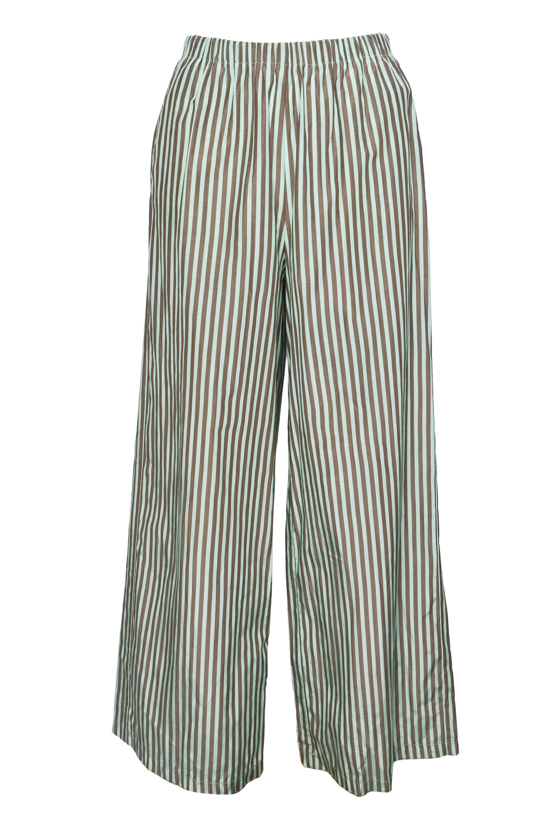 Forte_Forte Size M Chic Striped Taffeta Boxy Shirt & Palazzo Pant Set