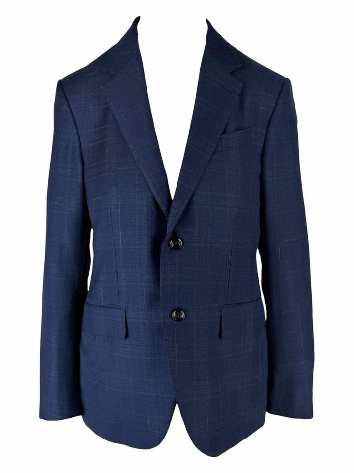 Ermenegildo Zegna Size 38 Men's Trofeo Light Check Print Blazer