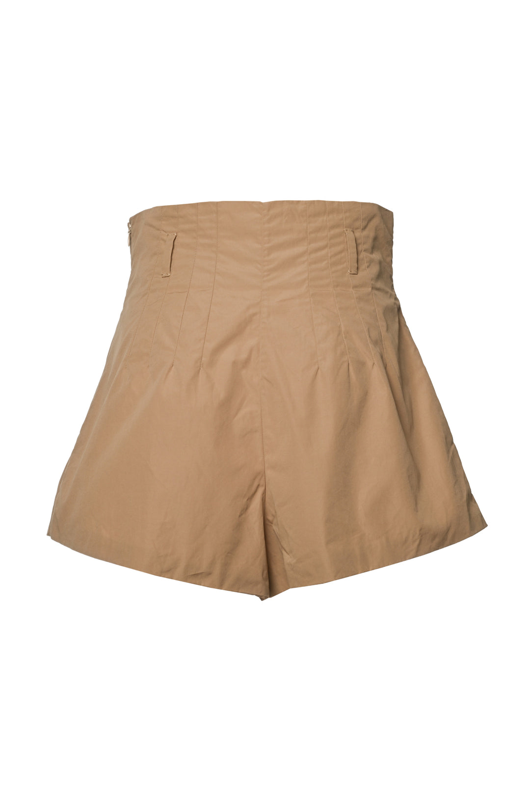 Prada Size 0 2023 Pleated High-Waist Shorts