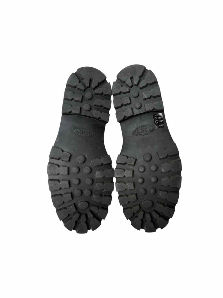 Tod's Gomma Pesante Wine Patent Penny Size 40 Loafers