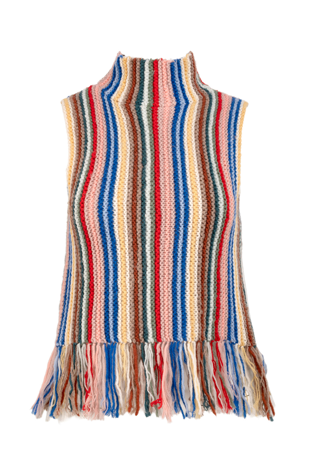 Sea New York Size XS Olina Ombre Knit Turtle Neck Sleeveless Sweater