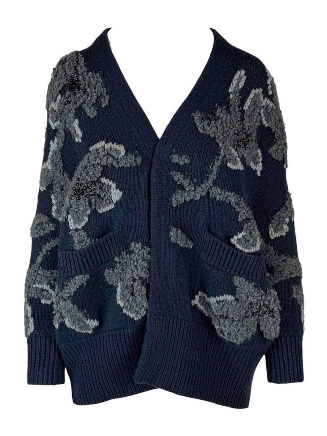 Brunello Cucinelli Size XS Embroidered Cashmere Cardigan
