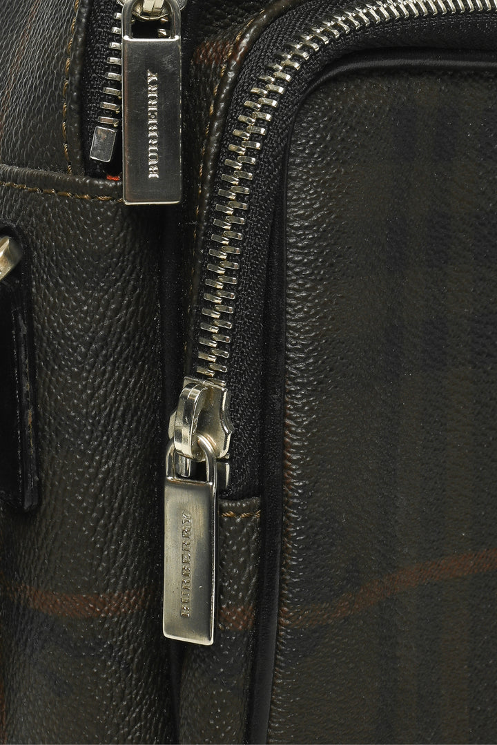 Burberry Coated Canvas Check Crossbody