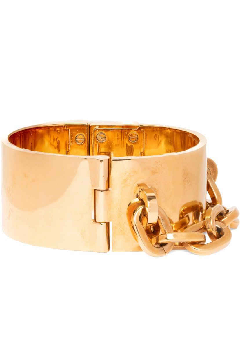 Louis Vuitton Gold Lock Me Manchette Cuff Bracelet