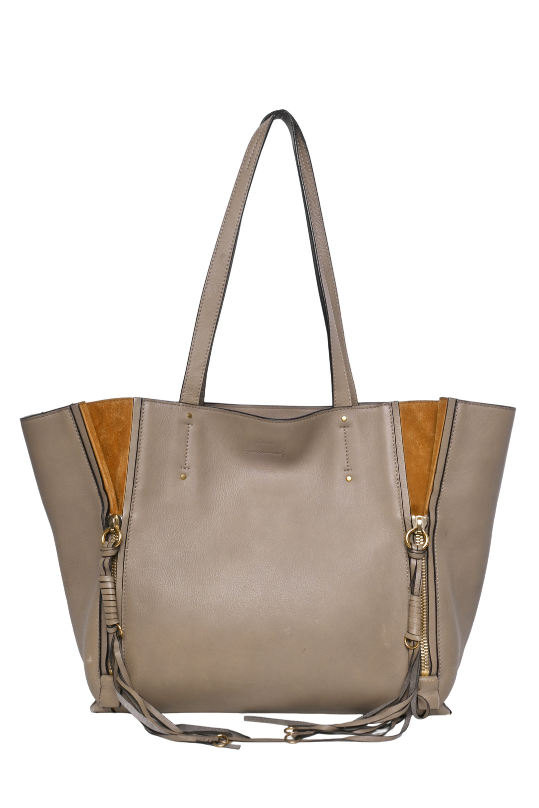 Chloe Medium Milo Leather Shopping Tote
