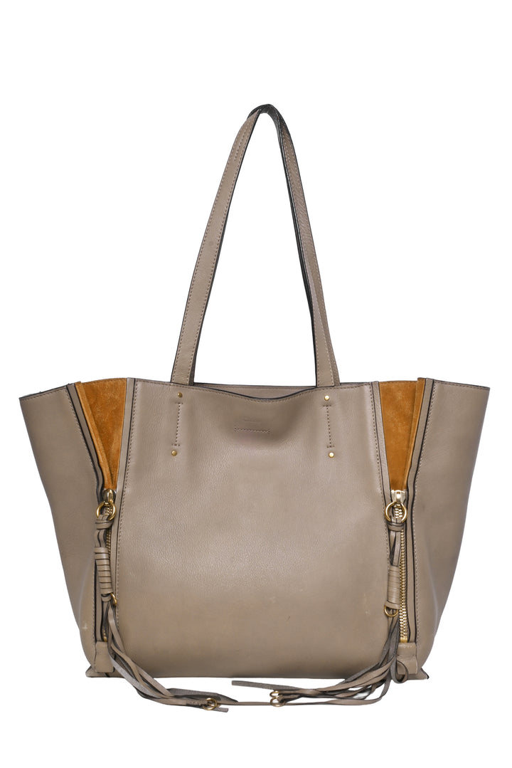 Chloe Medium Milo Leather Shopping Tote