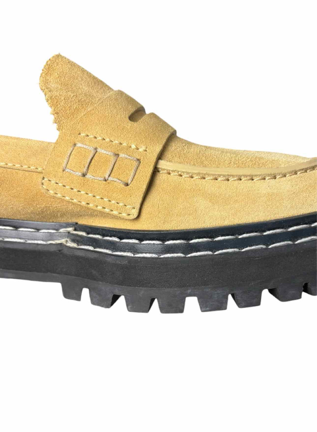 Proenza Schouler Size 38.5 Suede Lug Sole Loafers