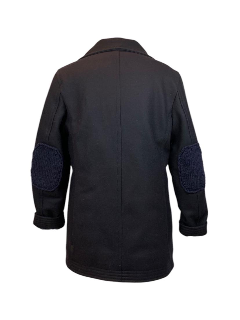 Moncler Size 4 Men's Quilted Lined Peacoat