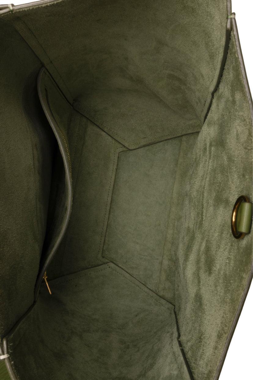 Celine Medium Leather Seau Sangle Bucket Tote Bag