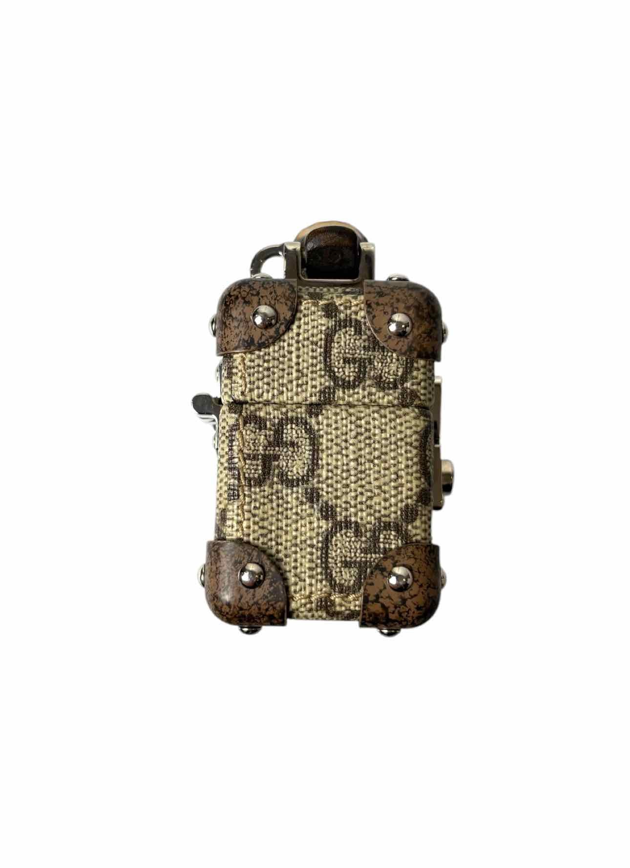 Gucci GG Supreme AirPods Trunk Case Purse - Luxury Used Designer