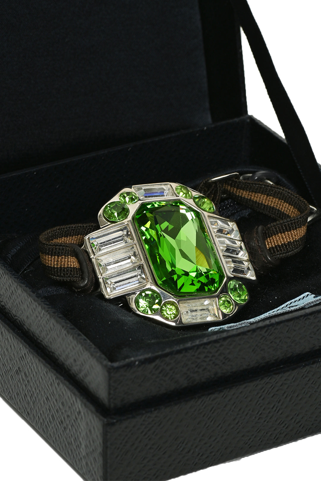 Prada Multi Crystal Pendant Bracelet