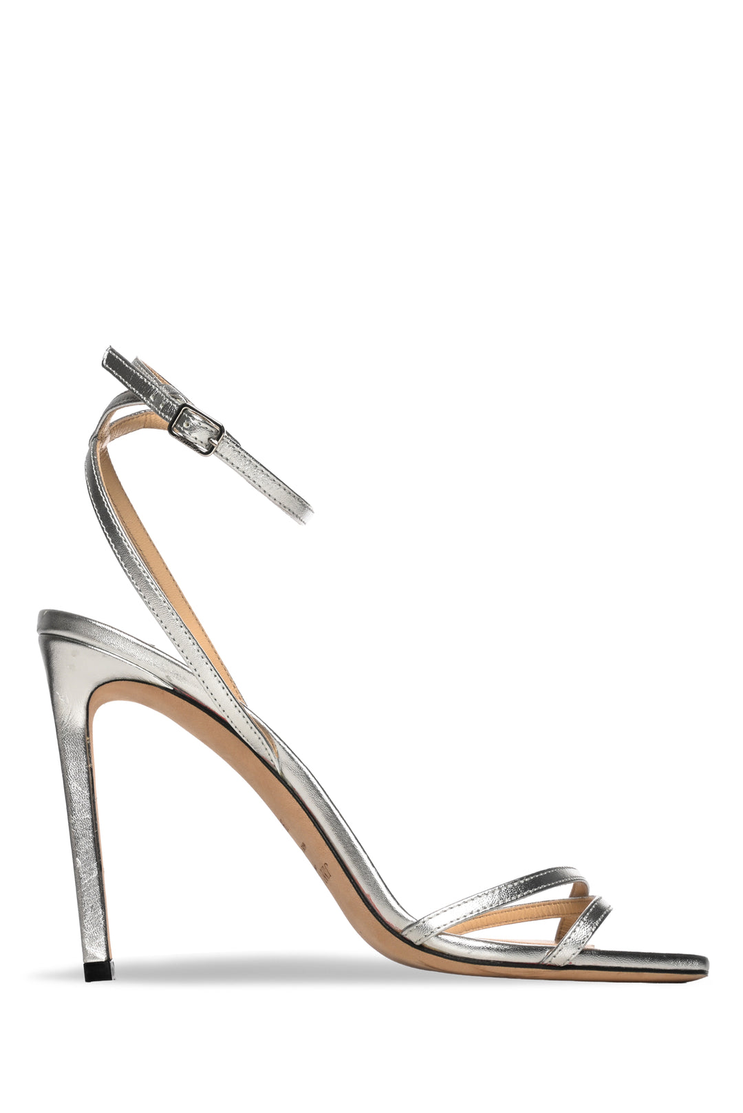 Jimmy Choo Size 39 Metz Metallic Leather Sandals