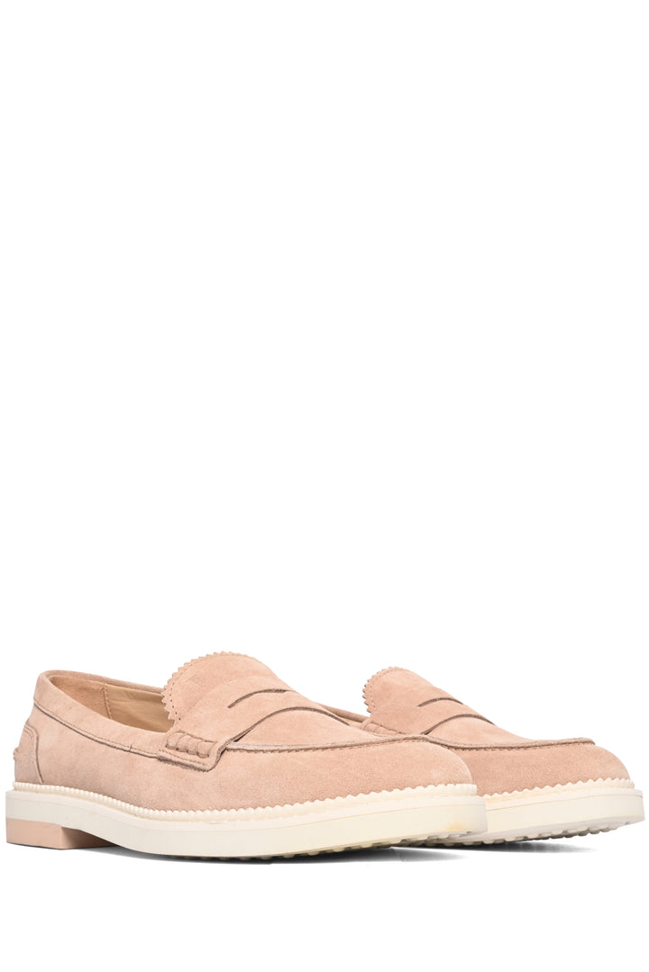 Tod's Size 39 Suede Penny Loafers