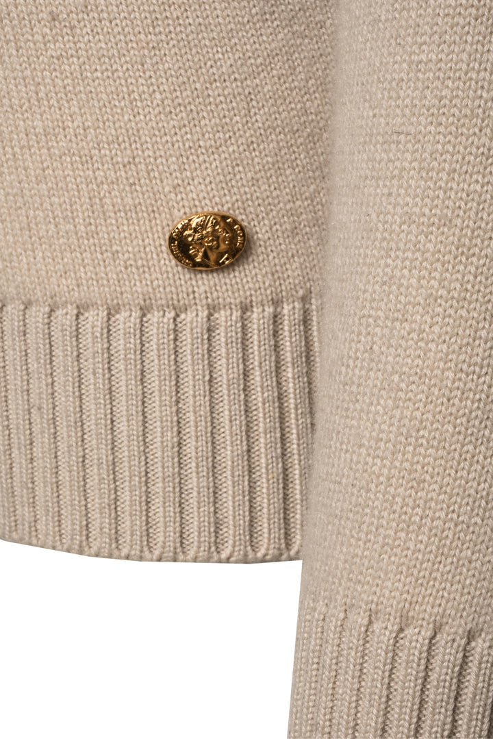 Chanel Size 36 Embellished Cashmere Sweater