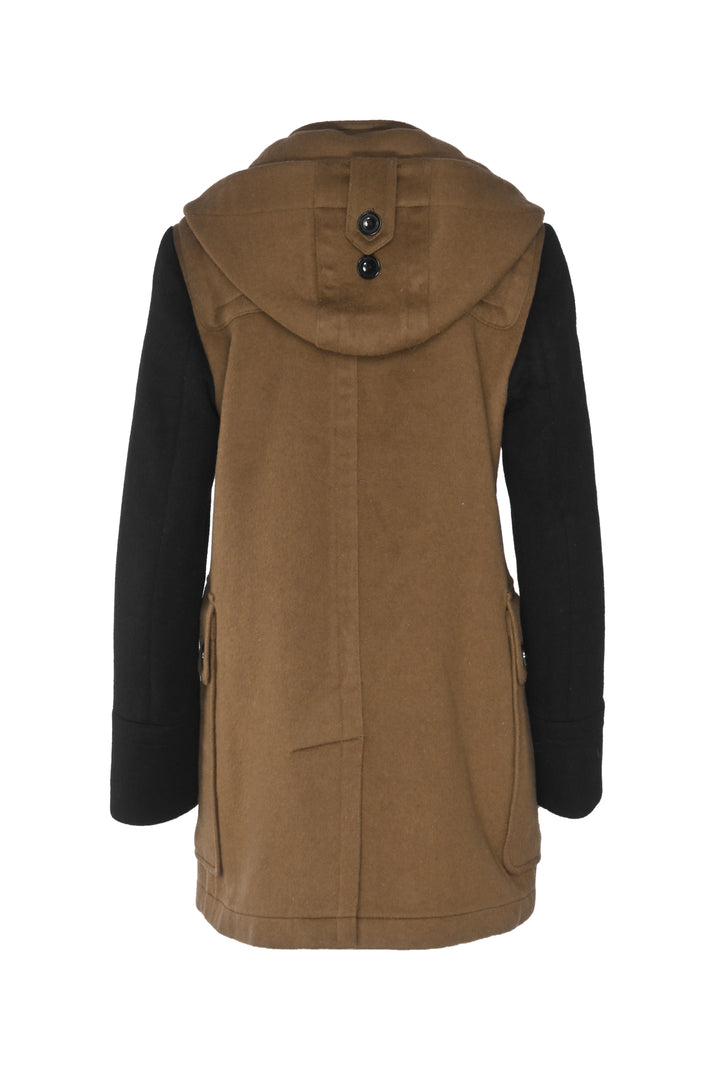 Burberry Brit Size 8 Wool Toggle Clasp Peacoat