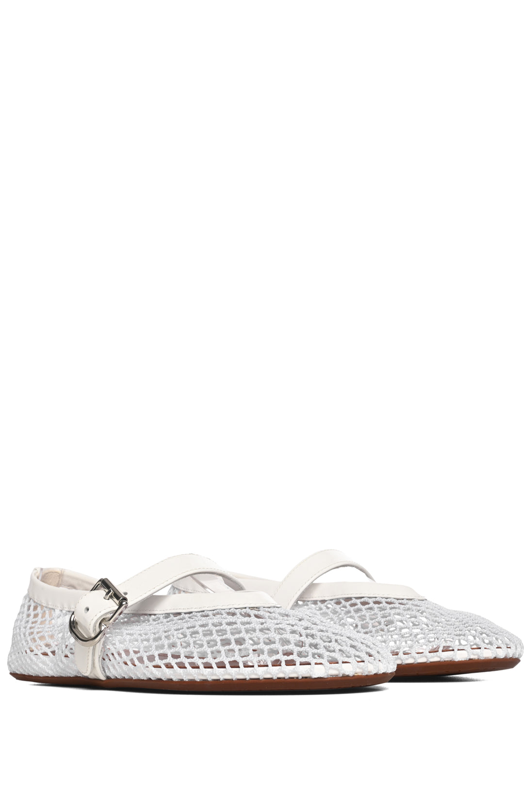 Alaia Size 36 Fishnet Ballet Flats