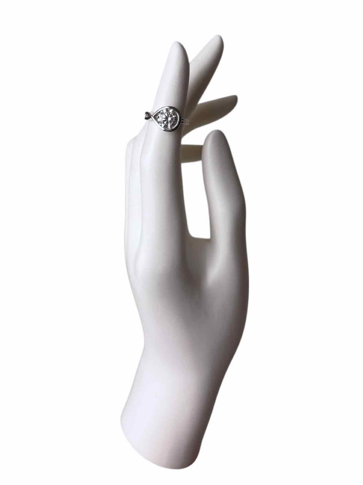 Pandora Size 5 14K Gold Ring with 2CT Lab Grown Diamond.