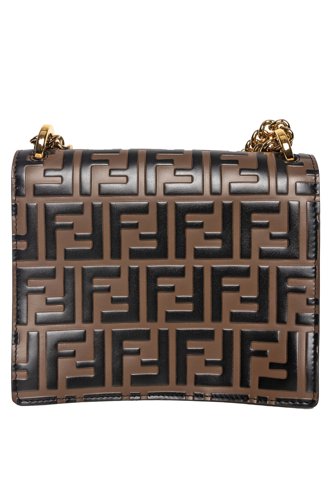 Fendi Embossed FF Small Kan U Shoulder Bag