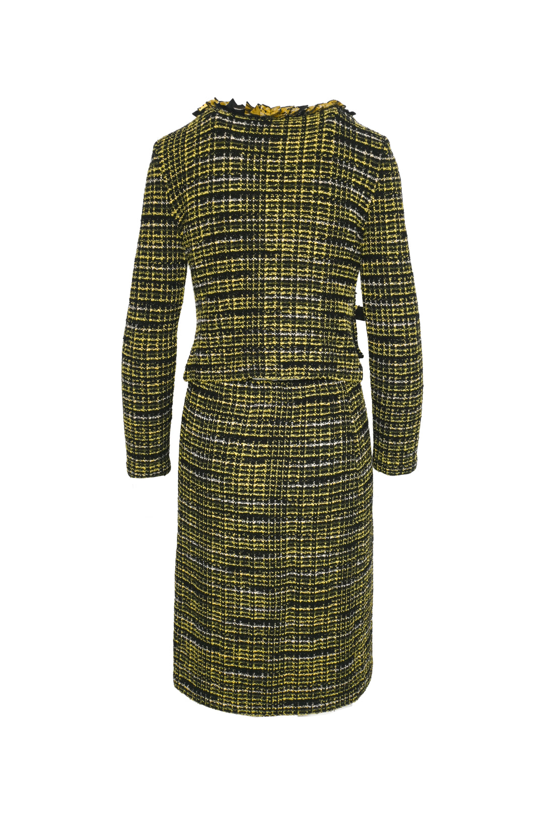 St. John Size 2 Tweed Jacket & Pencil Skirt Set