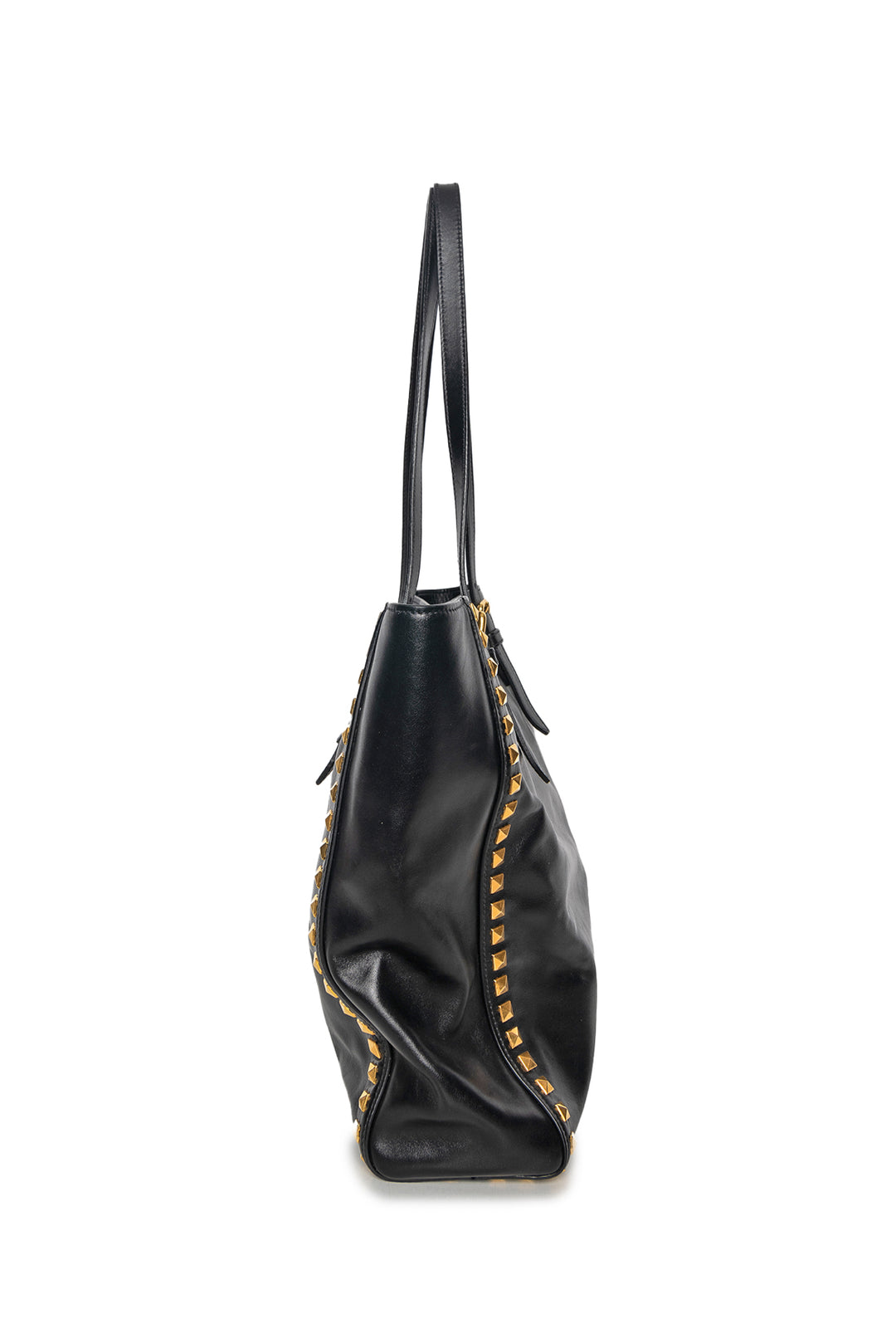 Miu Miu Soft Calf Leather Studded Tote