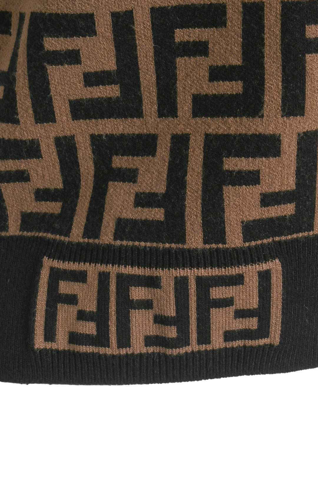 Fendi Size 38 Zucca Knit Pullover Top