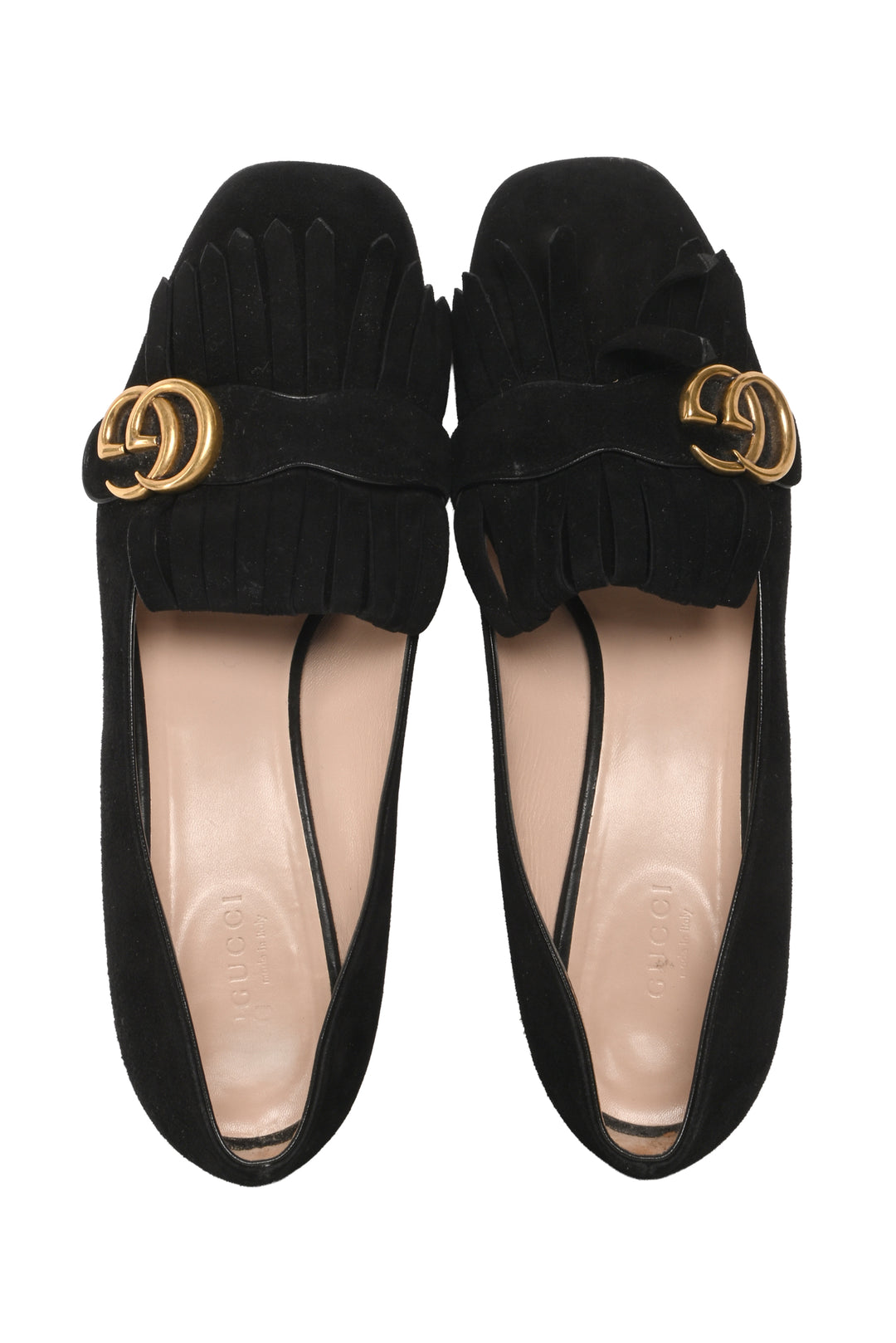 Gucci Size 40.5 Suede Marmont Pumps