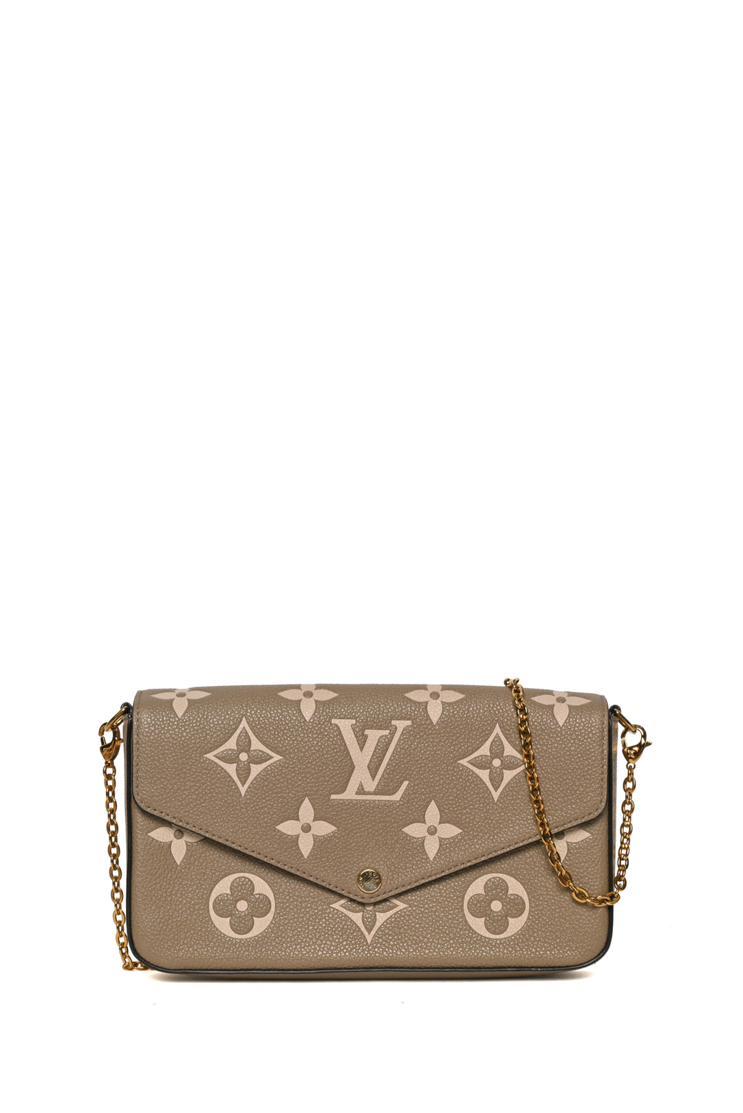 Louis Vuitton 2022 Monogram Empreinte Leather Felicie Pochette Chain Crossbody