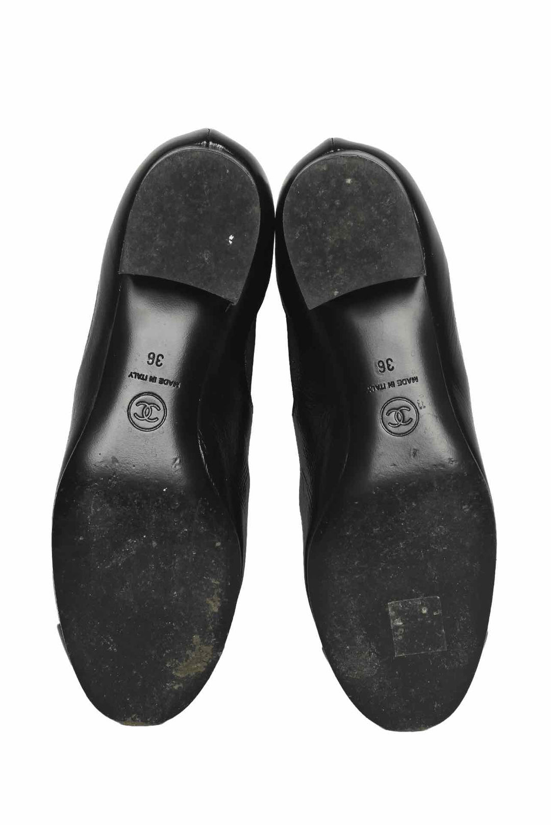 Chanel Size 36 Interlocking CC Soft Leather Chelsea Boots