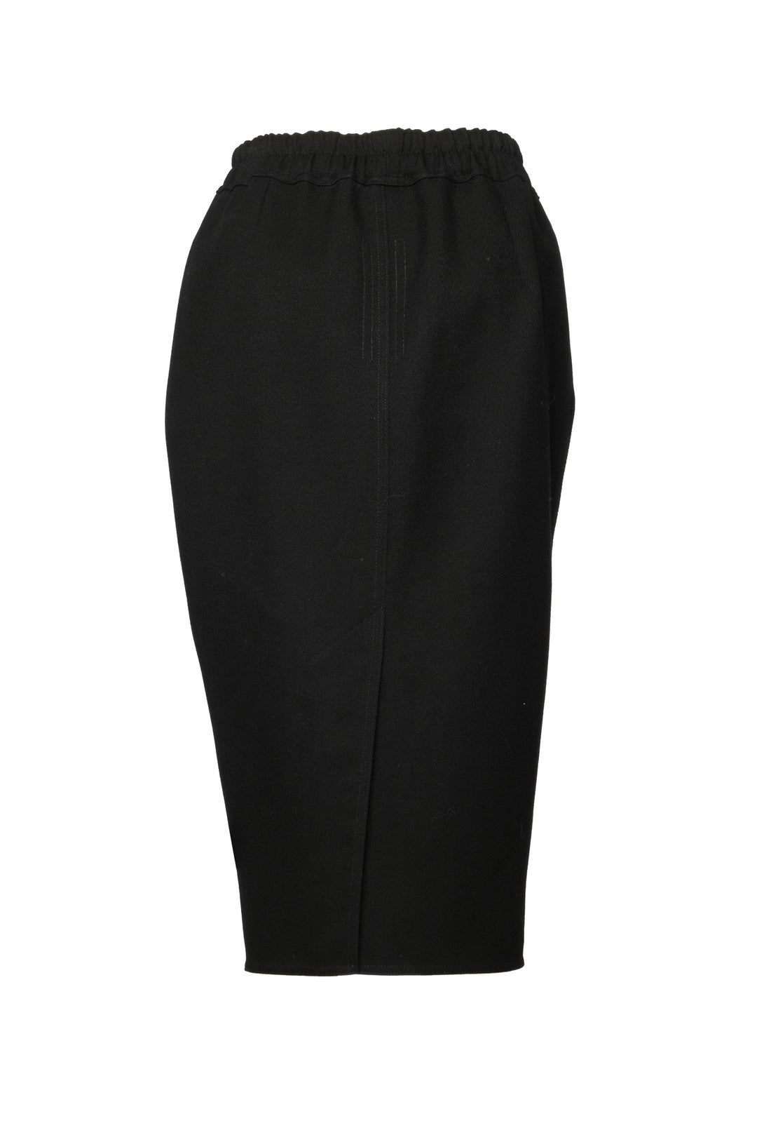 Rick Owens Size 4 Drawstring Zip Front Midi Skirt