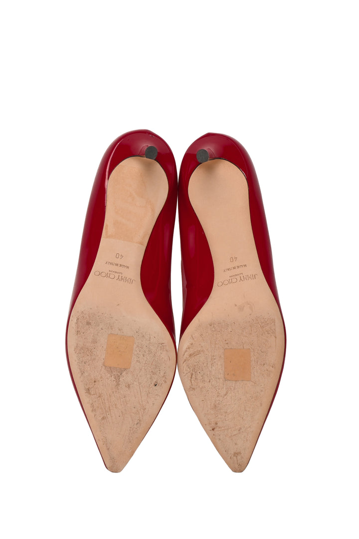 Jimmy Choo Size 40 Romy 60 Patent Pumps