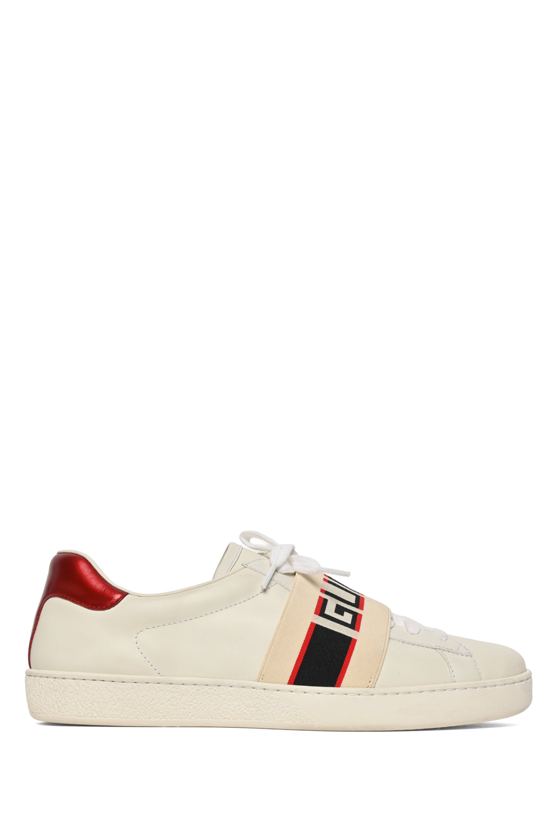 Gucci Size 8.5 Men's Ace Stripe Sneakers