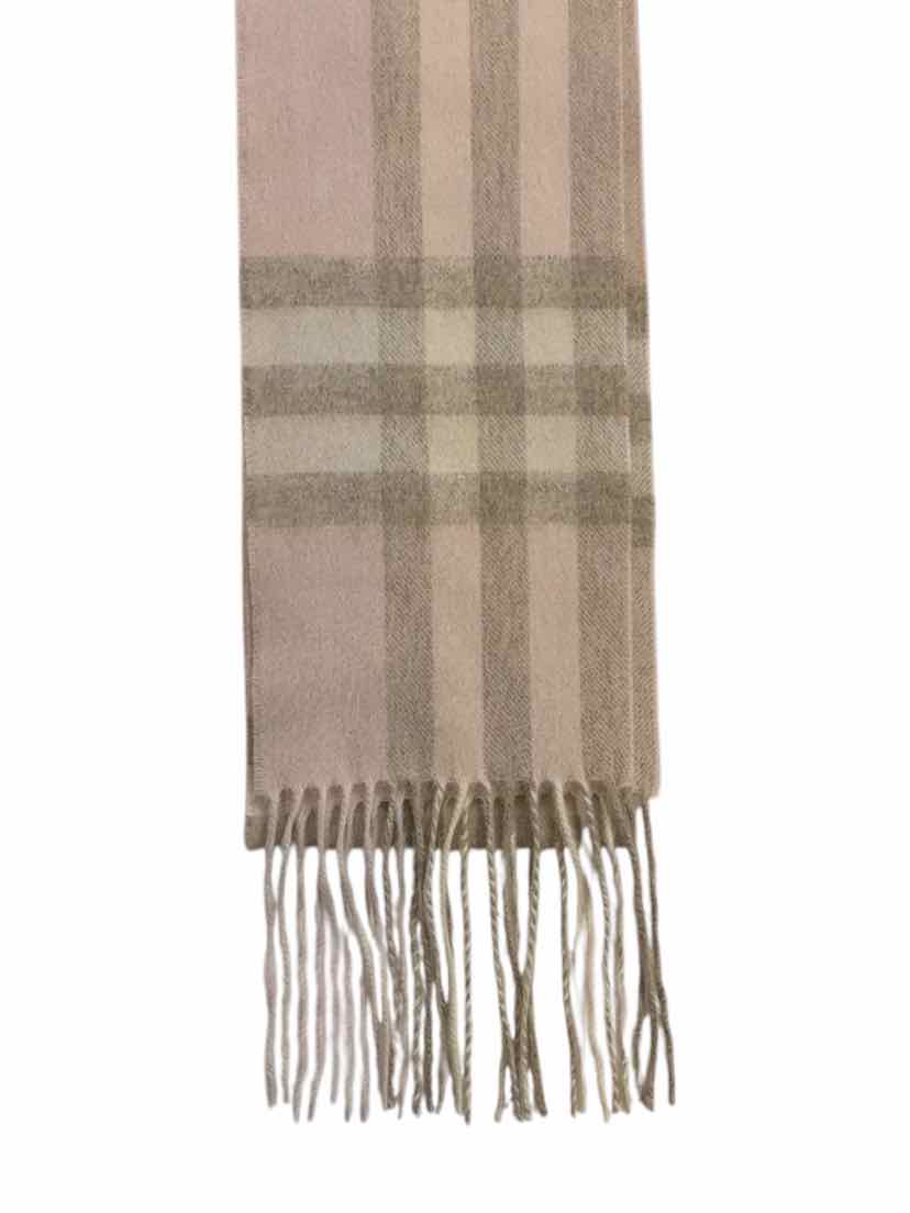 Burberry Size OS Cashmere Novacheck Fringe Scarf