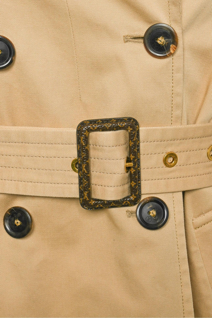 Louis Vuitton Size 36 Double Breasted Trench Coat