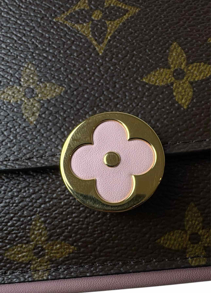 Louis Vuitton Monogram Canvas Flore Rose Ballerine Wallet