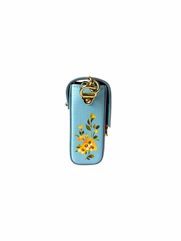 Dolce & Gabbana Lucia Floral Leather Shoulder Bag Purse