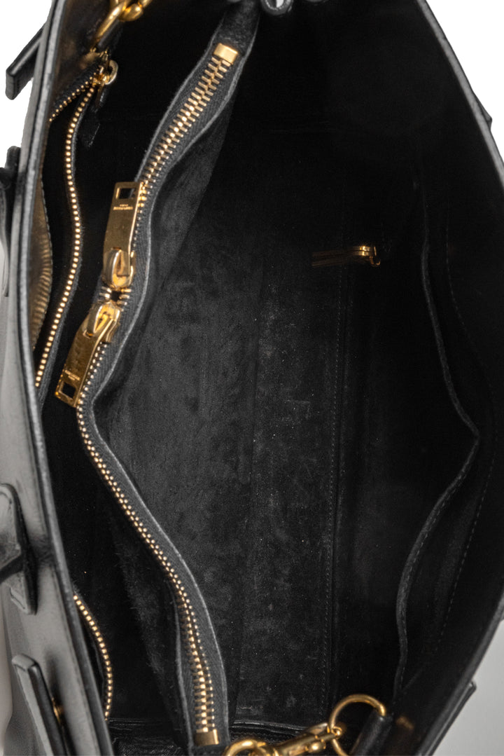 Prada Grained Leather Chain Strap Shoulder Bag