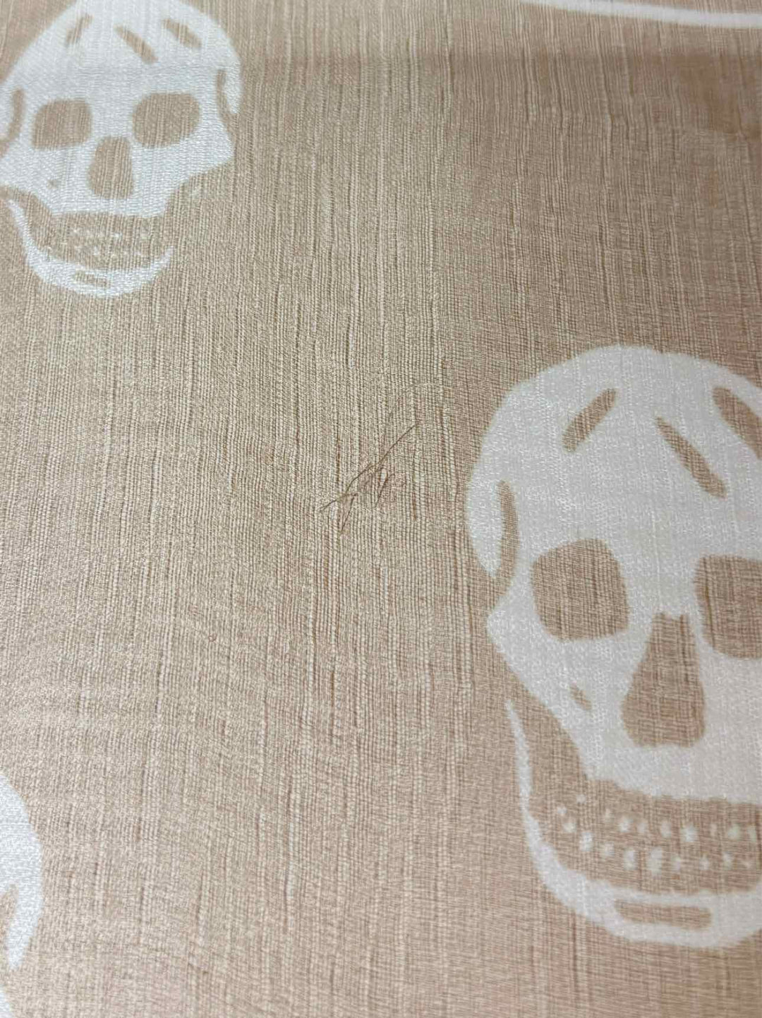 Alexander Mcqueen Silk Skull Pattern Scarf