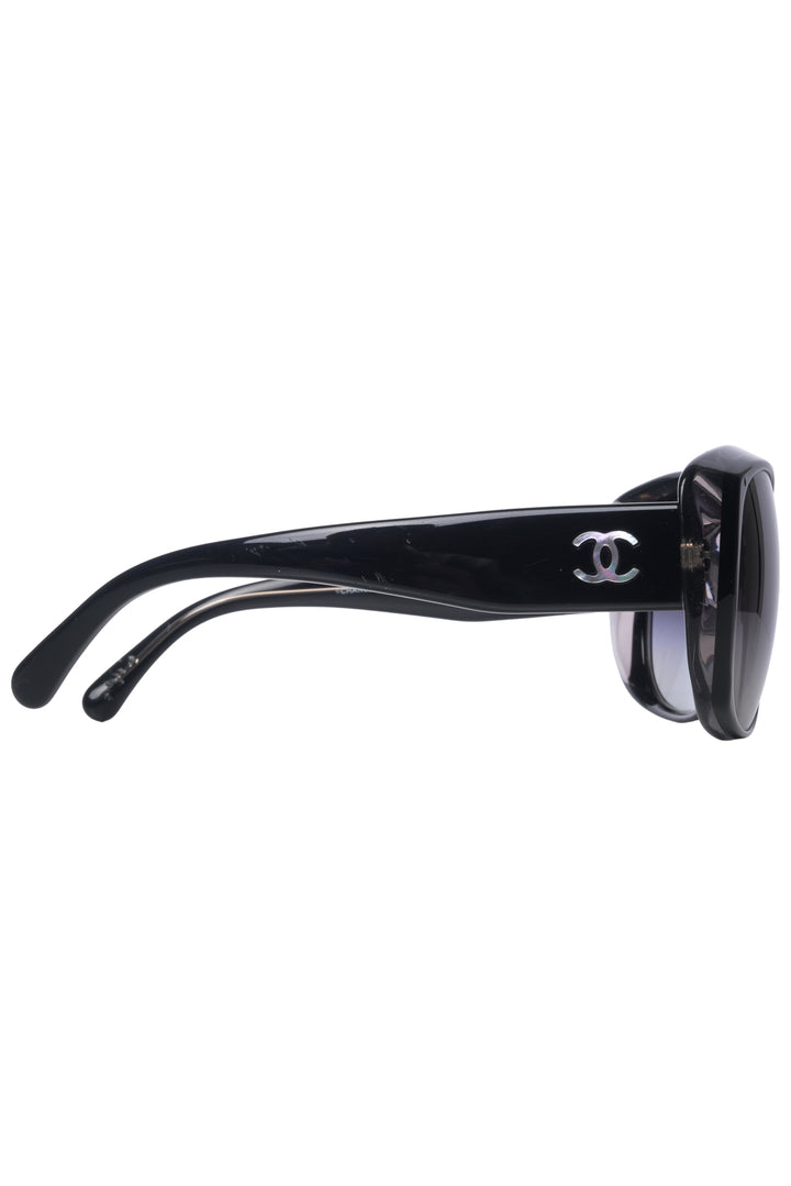 Chanel Mother of Pearl CC Logo Sunglasses