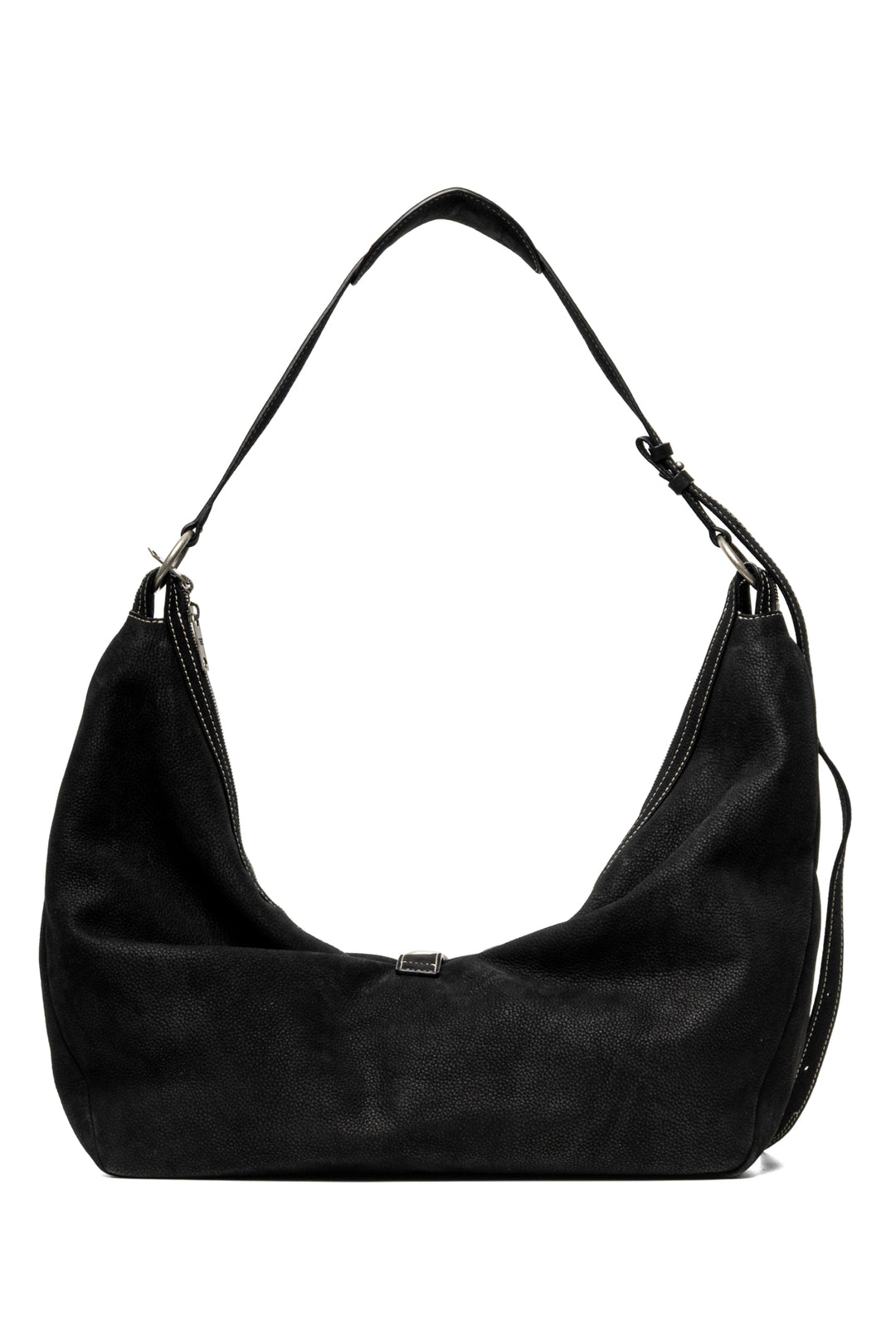 Marge Sherwood Belted Hobo Nubuck Shoulder Bag