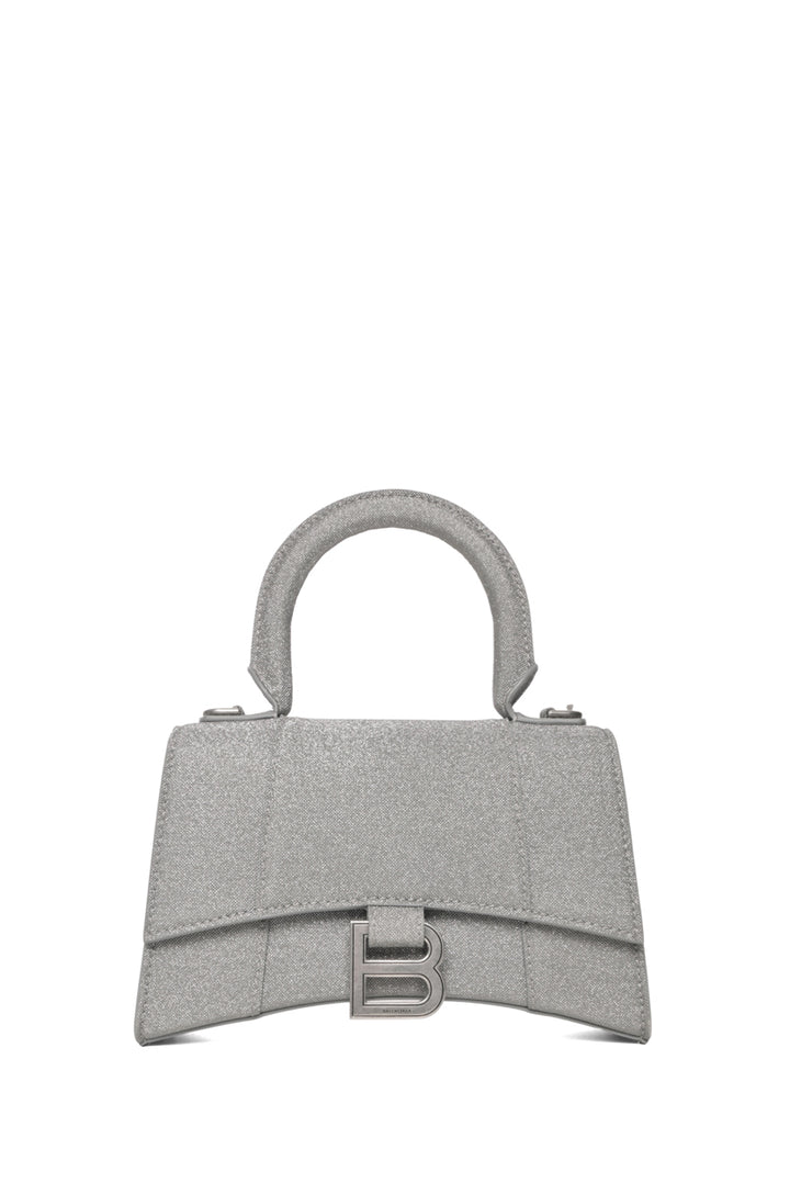 Balenciaga XS Glitter Hourglass Top Handle Bag