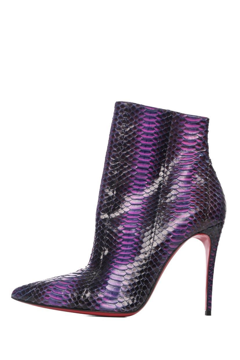 Christian Louboutin Size 38.5 So Kate Watersnake Ankle Boots