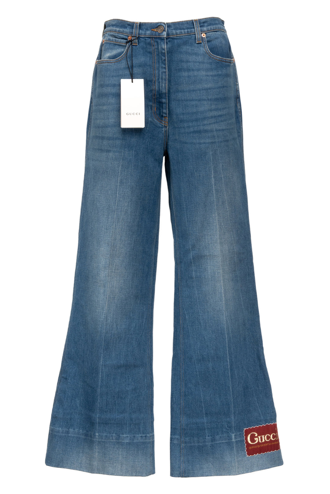 Gucci Size 30 Denim Washed Flare Jeans