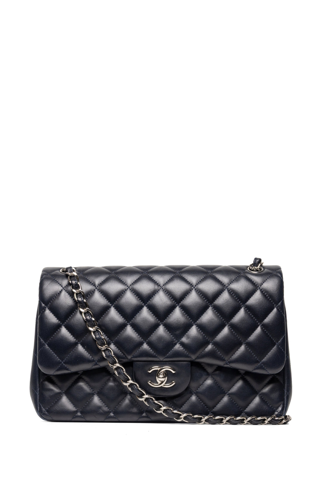 Chanel 2012 Quilted Jumbo Double Flap Shoulder Bag