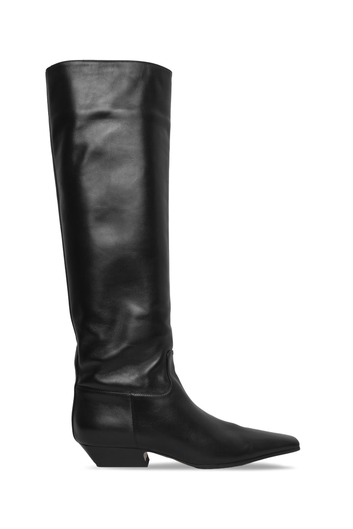Khaite Size 38.5 The Marfa Leather Knee-High Boots