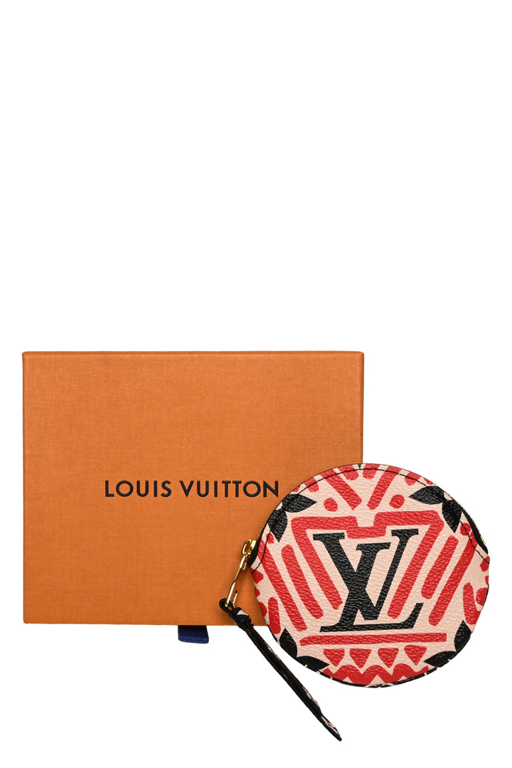 Louis Vuitton 2020 Logo Crafty Round Coin Purse